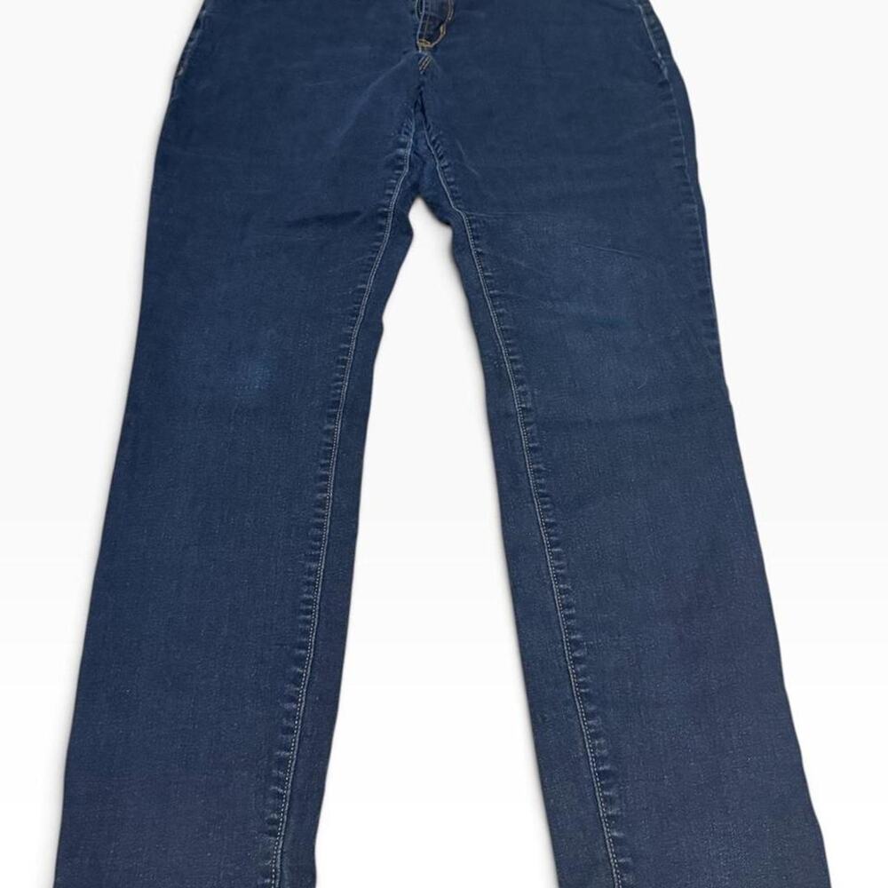 Old Navy Rockstar Mid Rise Straight Leg Jeans 16 Long Navy